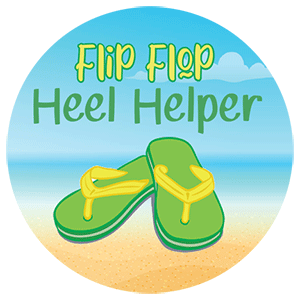 Flip Flop Heel Helper Label - Wholesale Supplies Plus