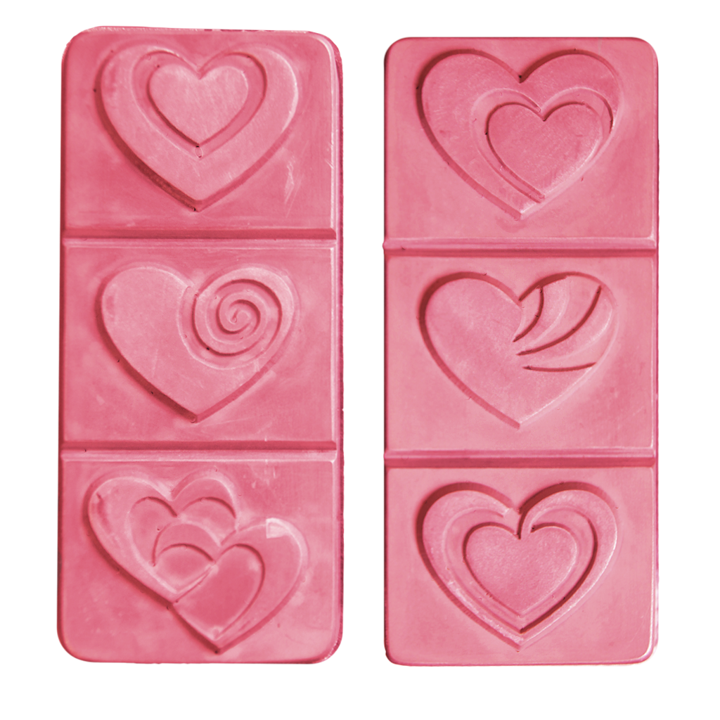 Break-A-Way Hearts Soap Molds (MW 201) - Wholesale Supplies Plus