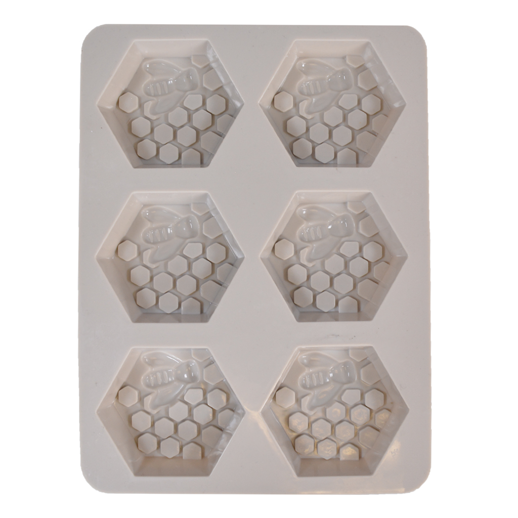 DEFORMED 19-Cavity Small Bee Honeycomb Silicone Mold
