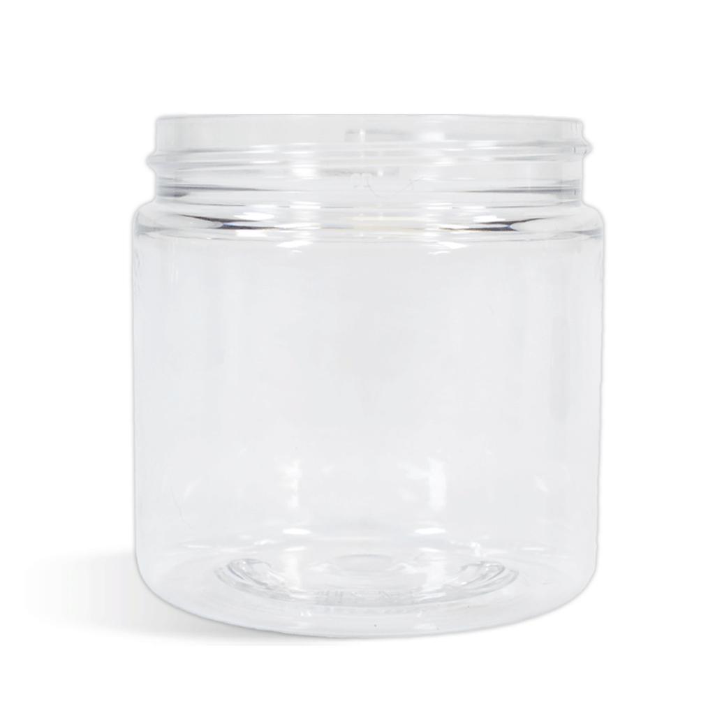 8 oz. PET clear tall Food Plastic Jars without caps (CP-08) O.Berk