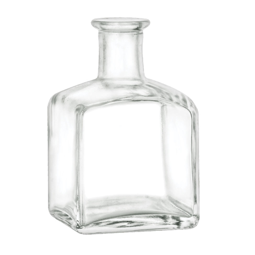 07 oz Clear Square Glass Diffuser Bottle - Wholesale Supplies Plus