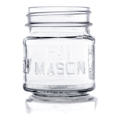8 oz. Square Mason Jar
