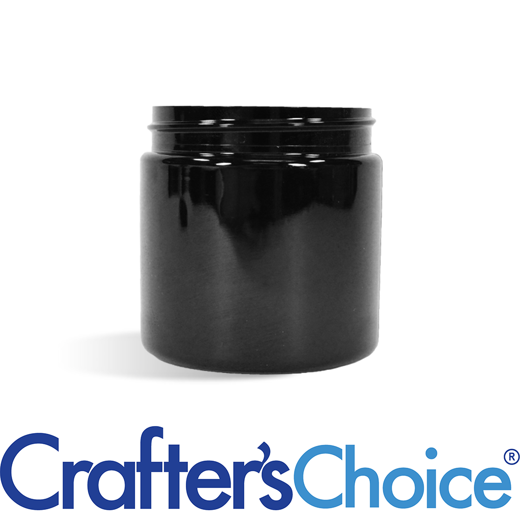 Flat Bottom 4oz Glass Jar and Black Dome Lid