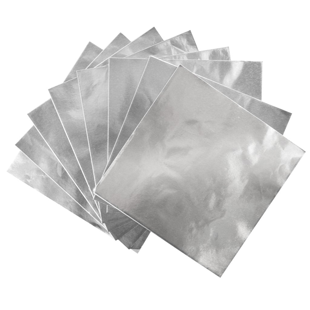 Silver Foil sheets. Heavier silver leaf sheets for glass blowing and bead  makers