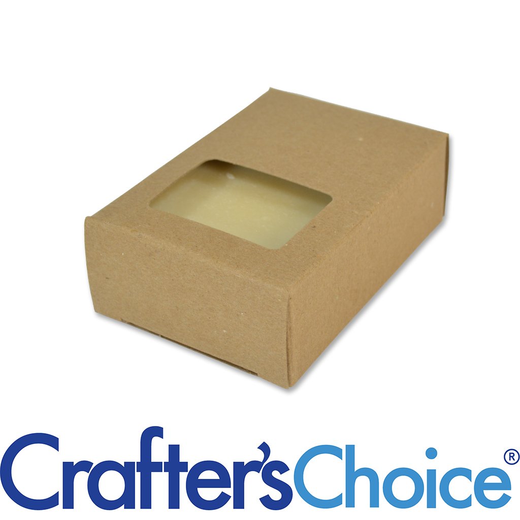 Soap Box - Rectangle Window (KRAFT COLOR) - Wholesale Supplies Plus