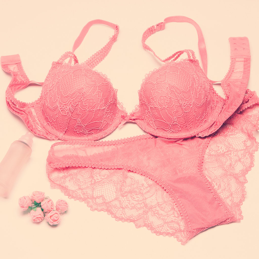 Buy Zivosis Women Pink, Maroon Cotton Blend Set Of 3 Bra And Panty